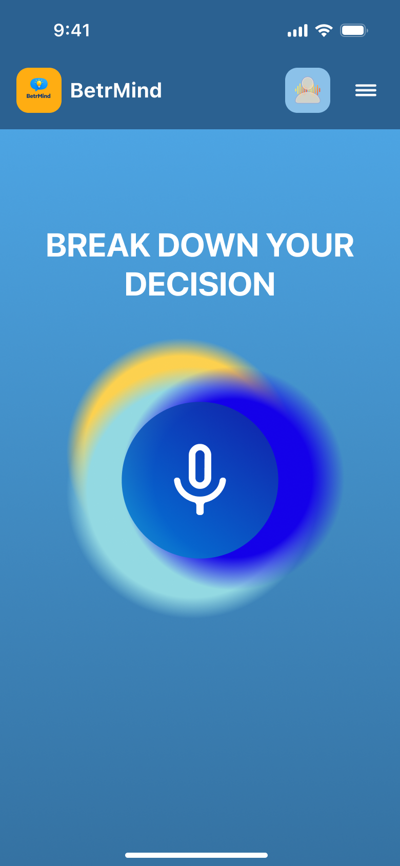 BetrMind app screenshot 1